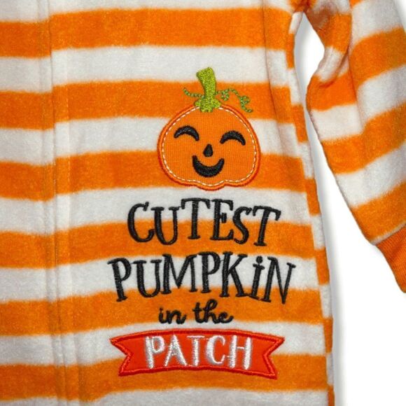 Koala Baby Soft Halloween Striped Footie Pajamas 3-6M - Picture 4 of 9